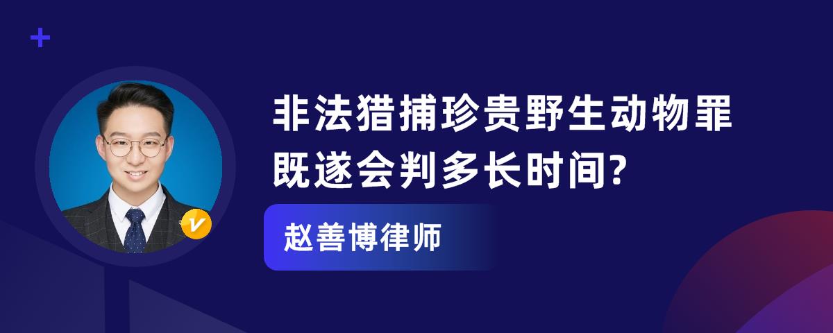 非法猎捕珍贵野生动物罪既遂会判多长时间?