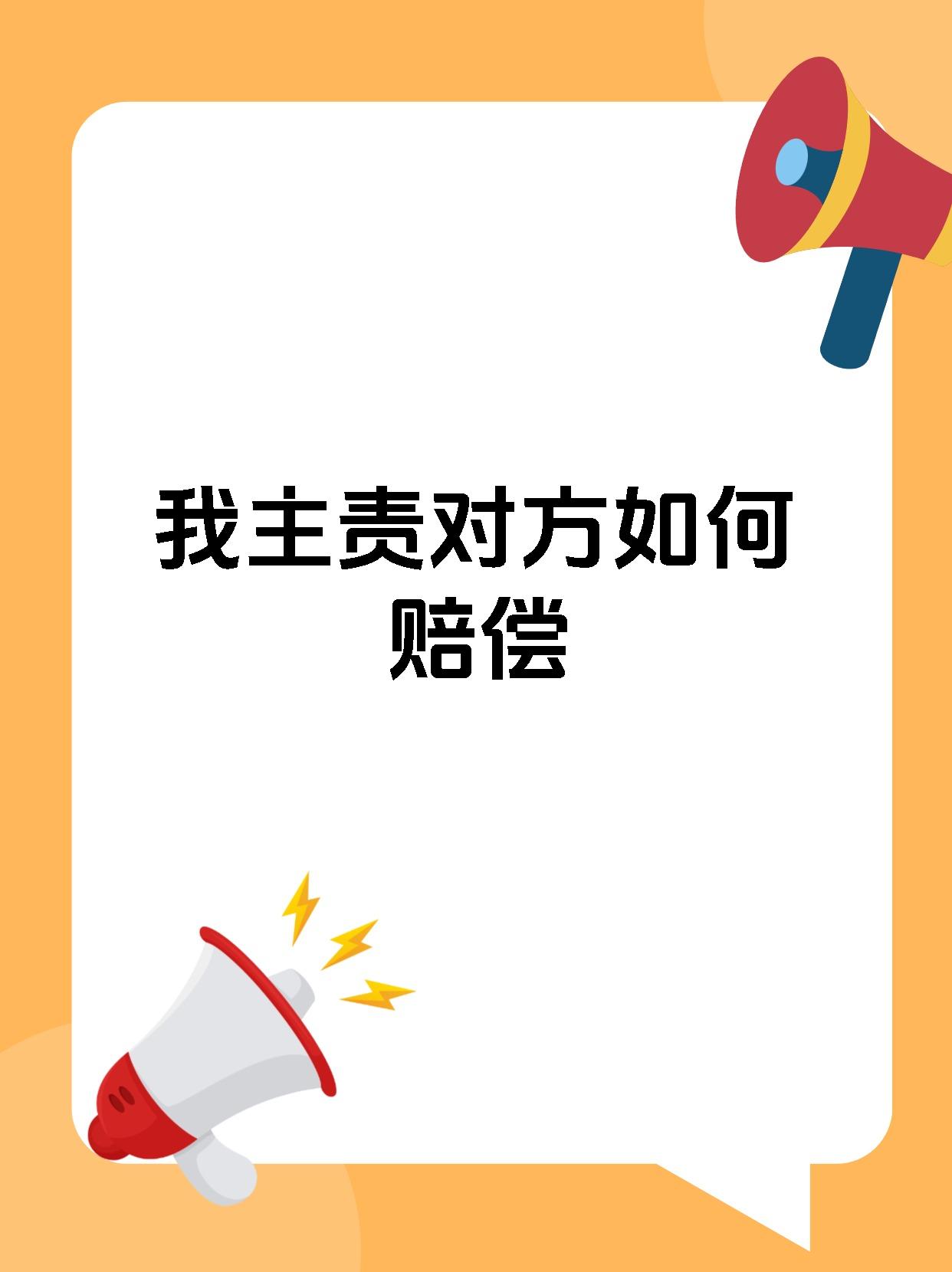 我主责对方如何赔偿