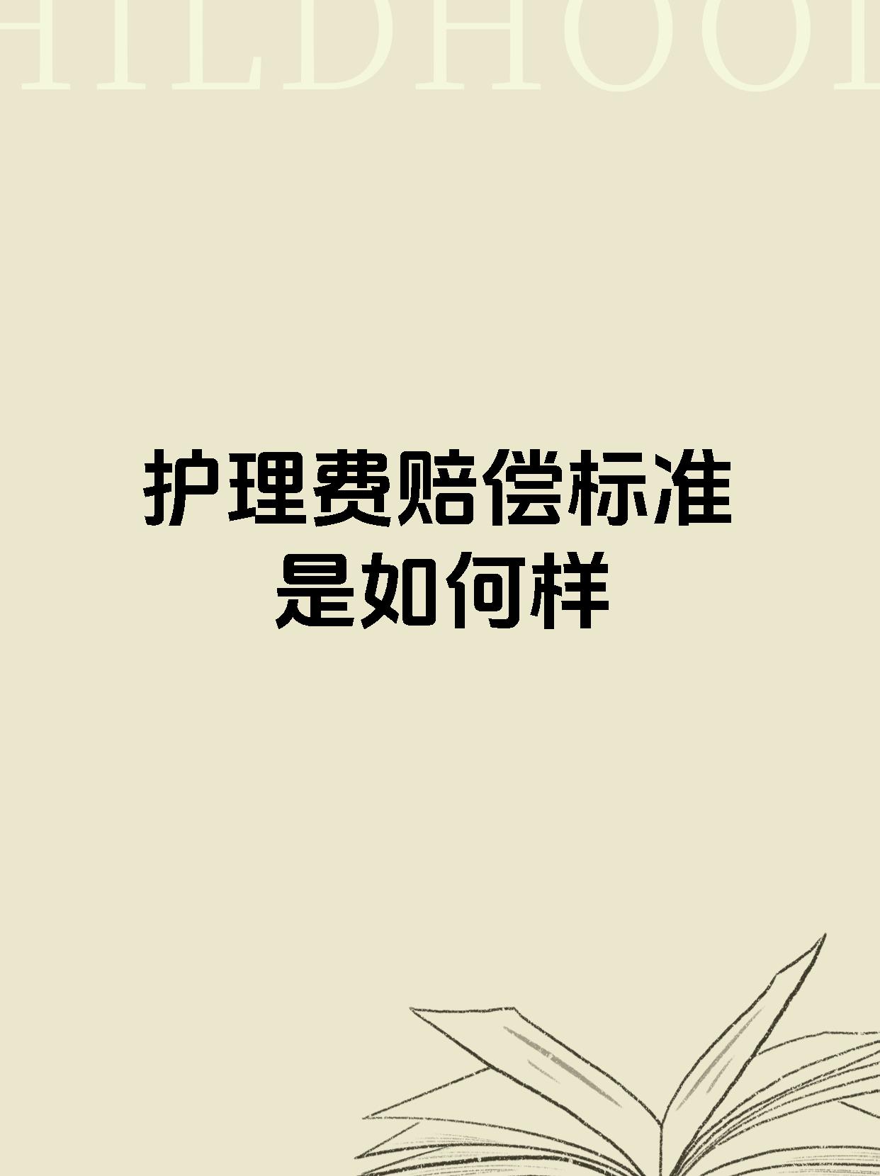 护理费赔偿标准是如何样