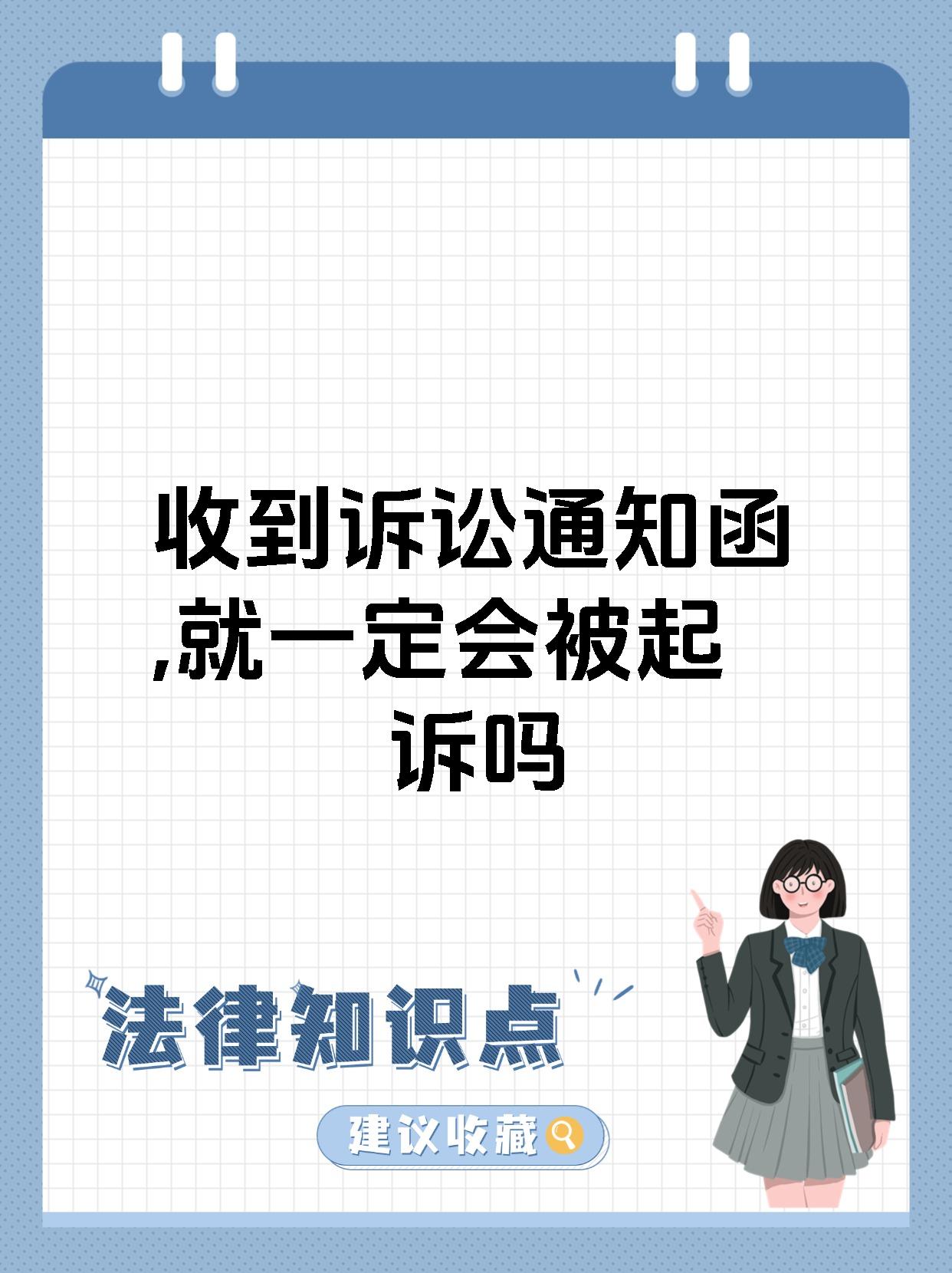 收到诉讼通知函,就一定会被起诉吗