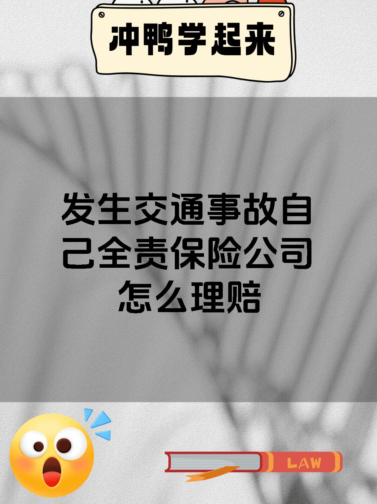发生交通事故自己全责保险公司怎么理赔