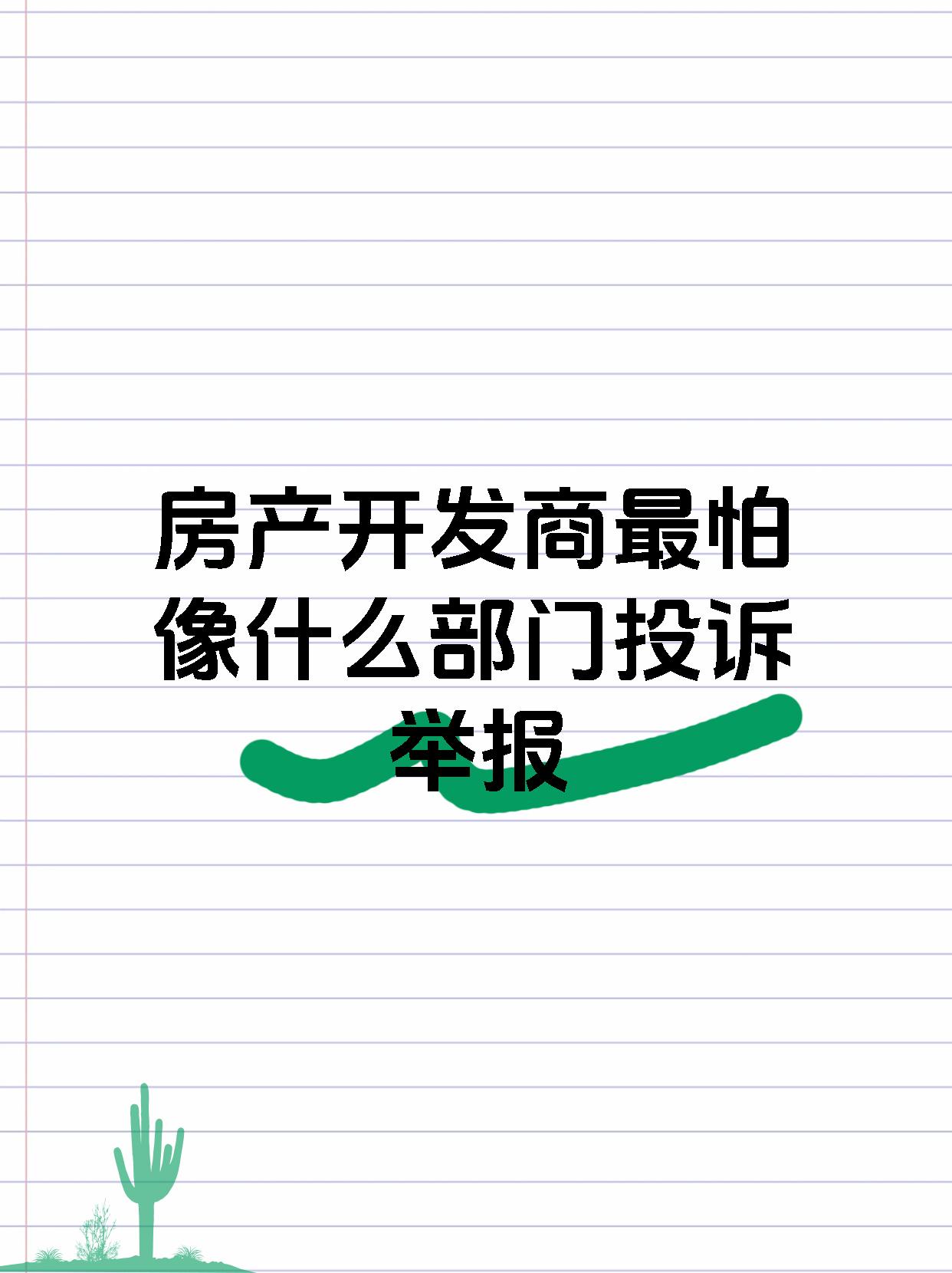 房产开发商最怕像什么部门投诉举报