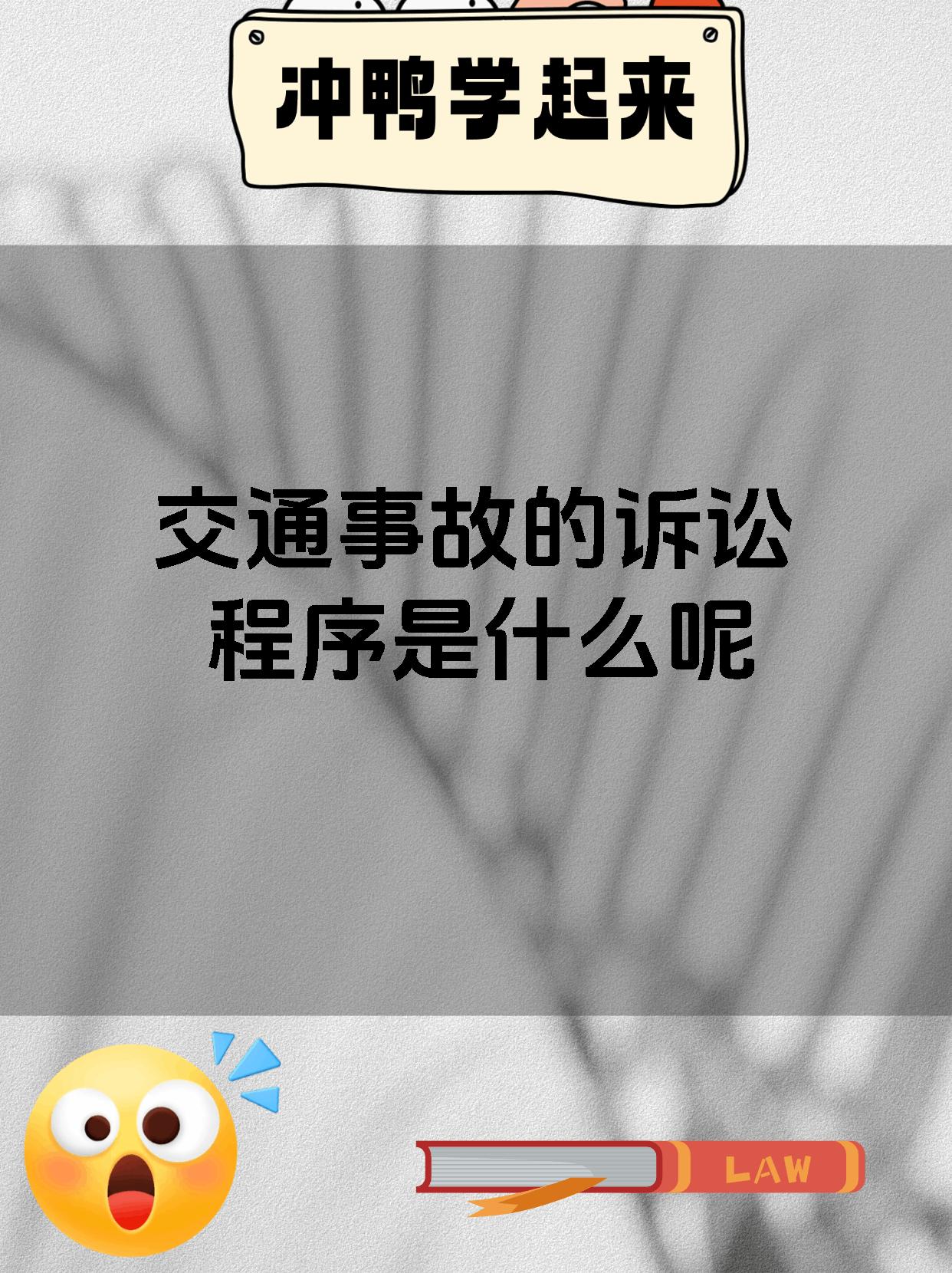 交通事故的诉讼程序是什么呢