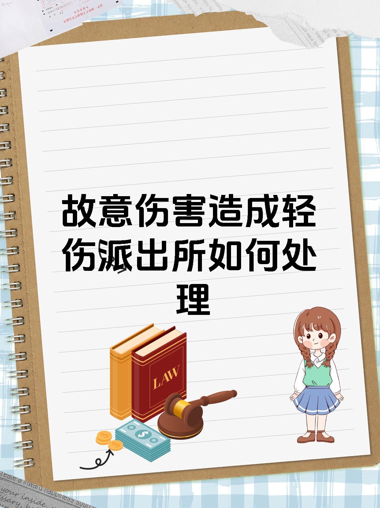 故意伤害造成轻伤派出所如何处理