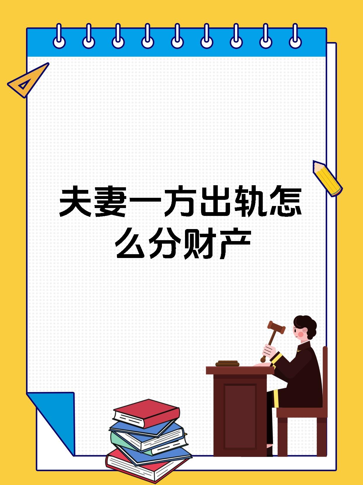夫妻一方出轨怎么分财产