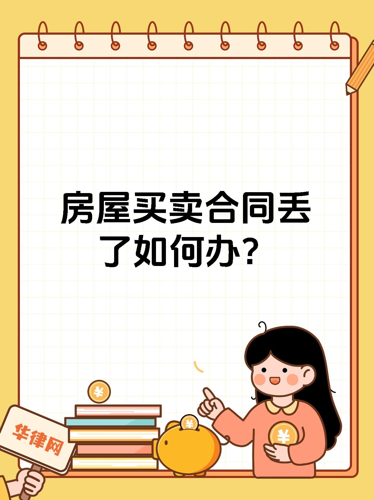 房屋买卖合同丢了如何办?