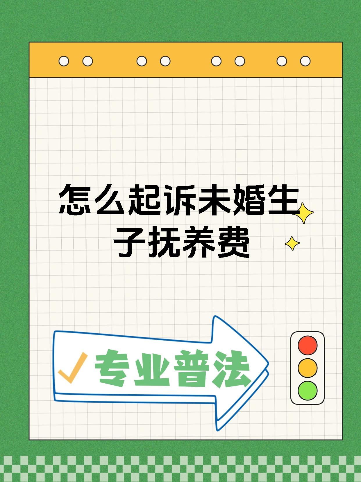 怎么起诉未婚生子抚养费