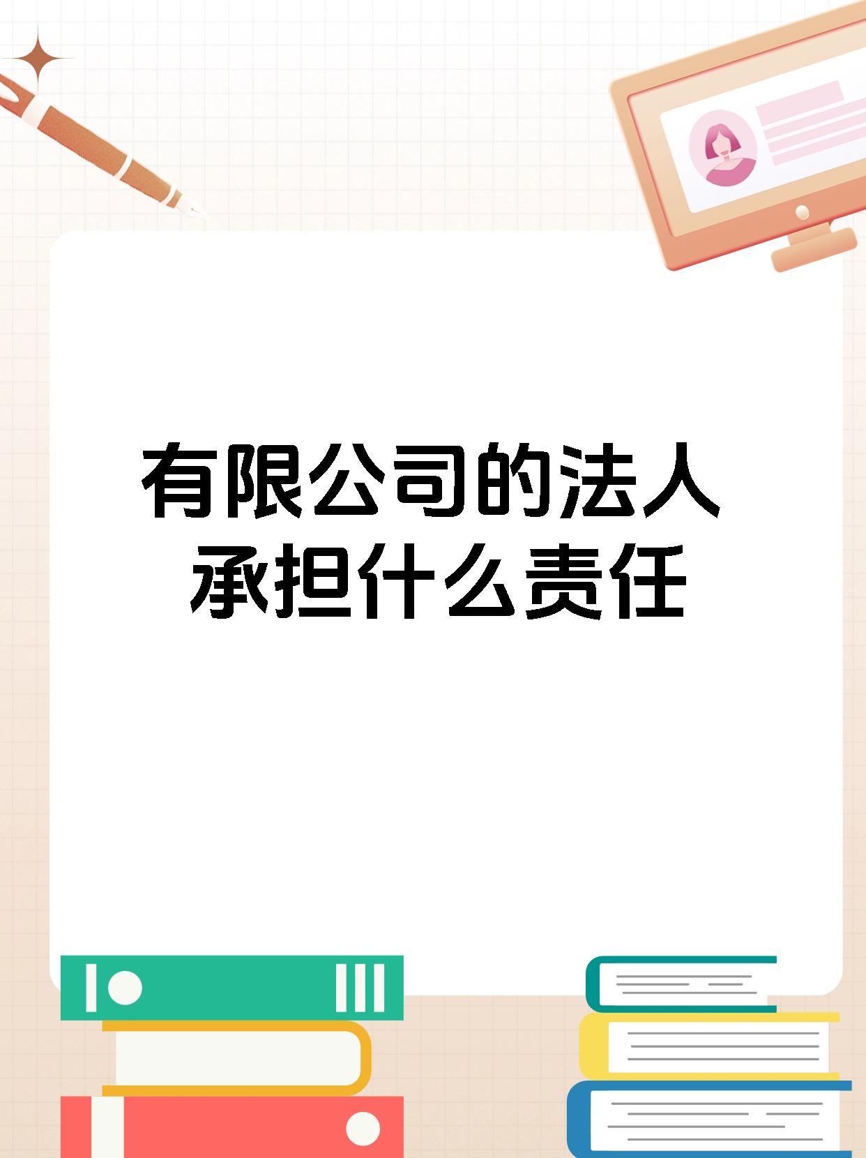 有限公司的法人承担什么责任