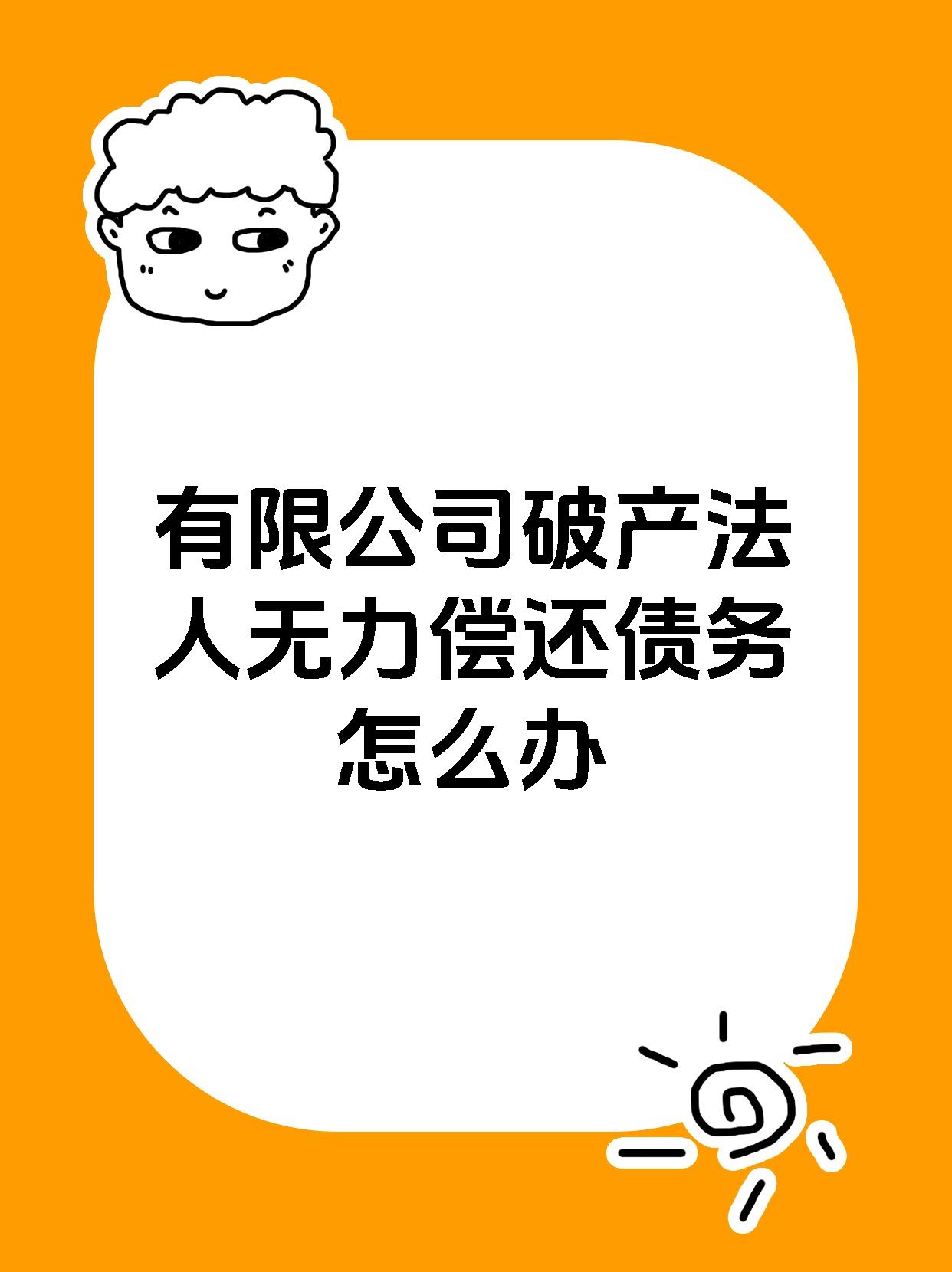 有限公司破产法人无力偿还债务怎么办