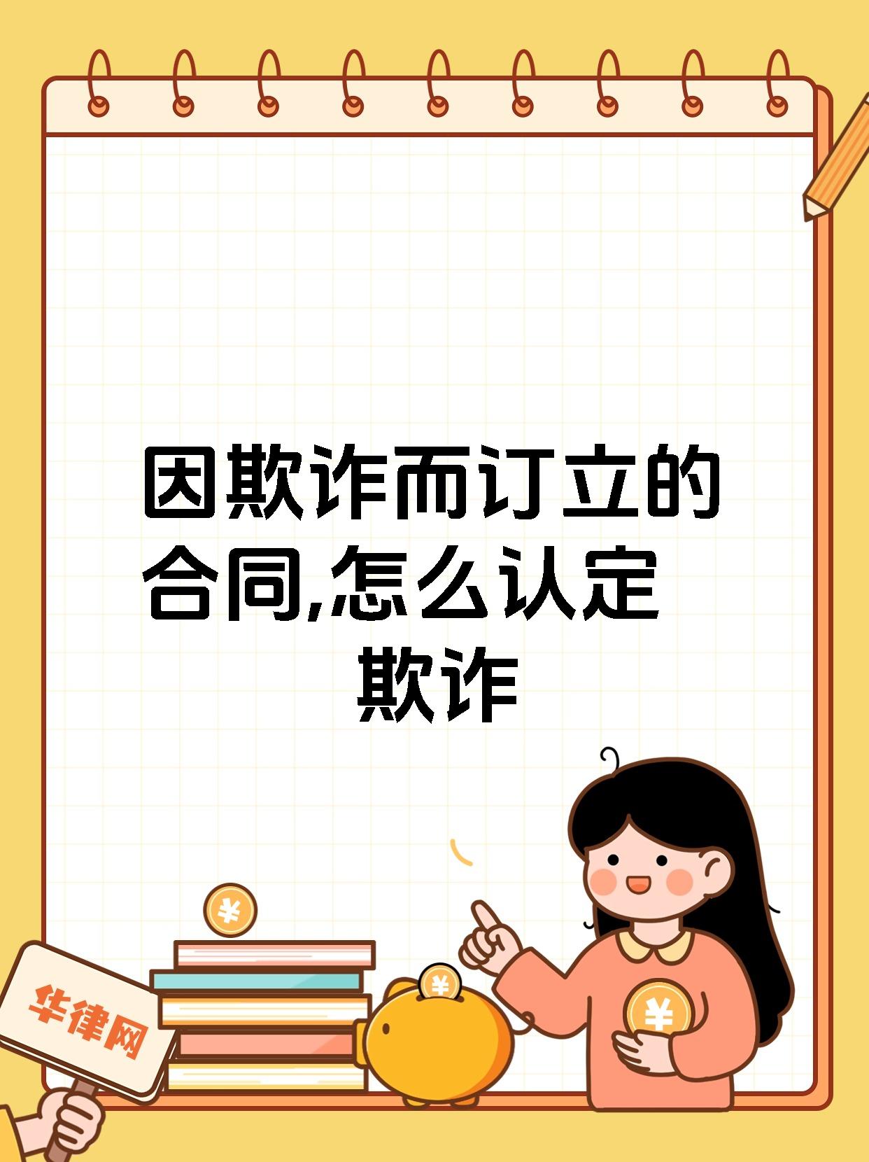 因欺诈而订立的合同,怎么认定欺诈