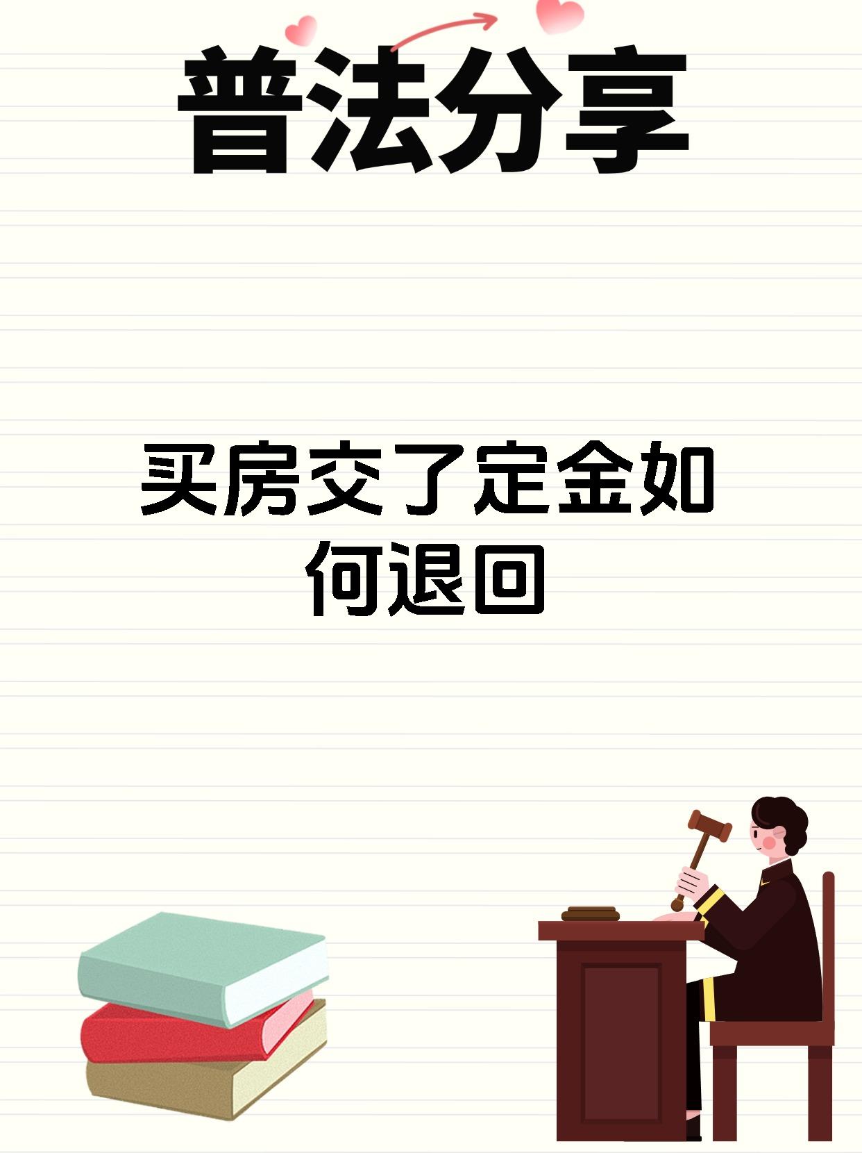 买房交了定金如何退回