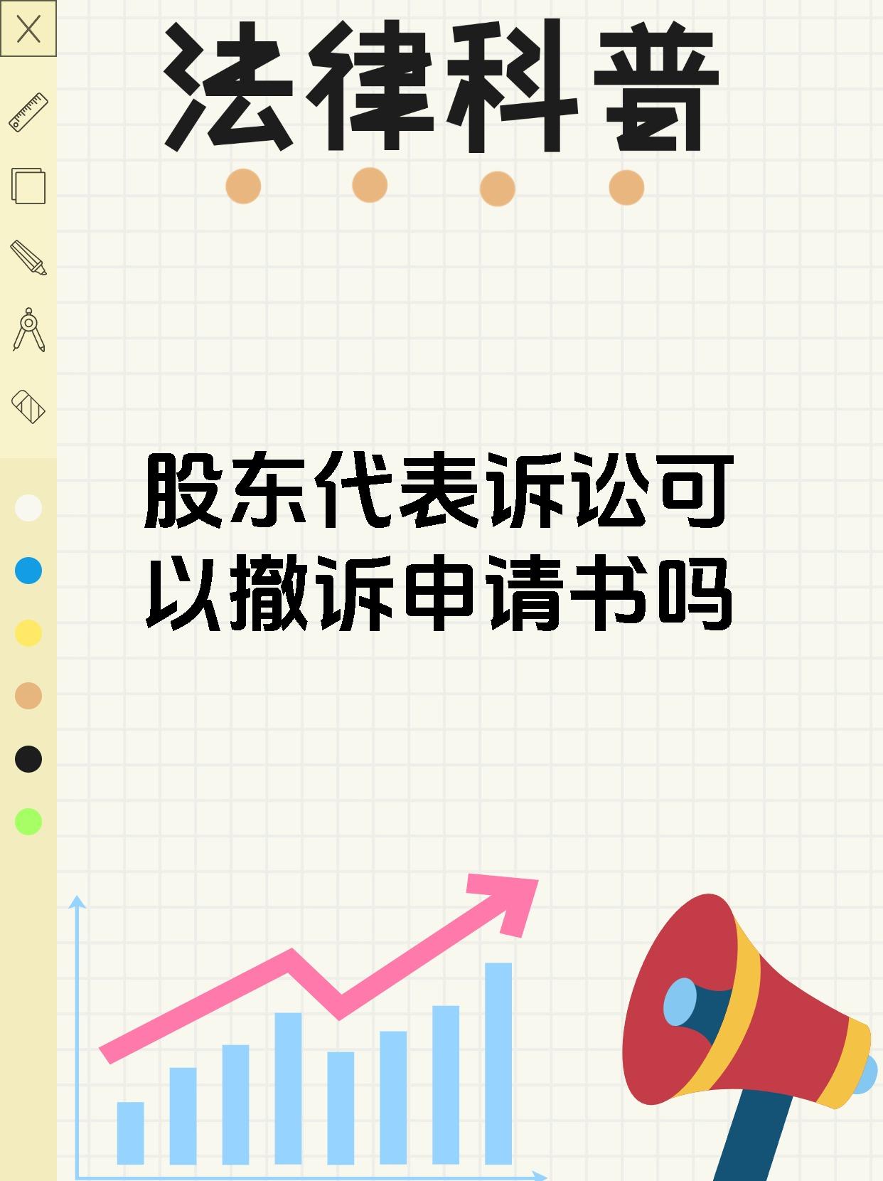 股东代表诉讼可以撤诉申请书吗