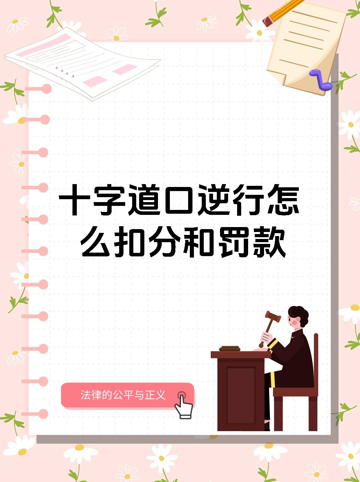 十字道口逆行怎么扣分和罚款