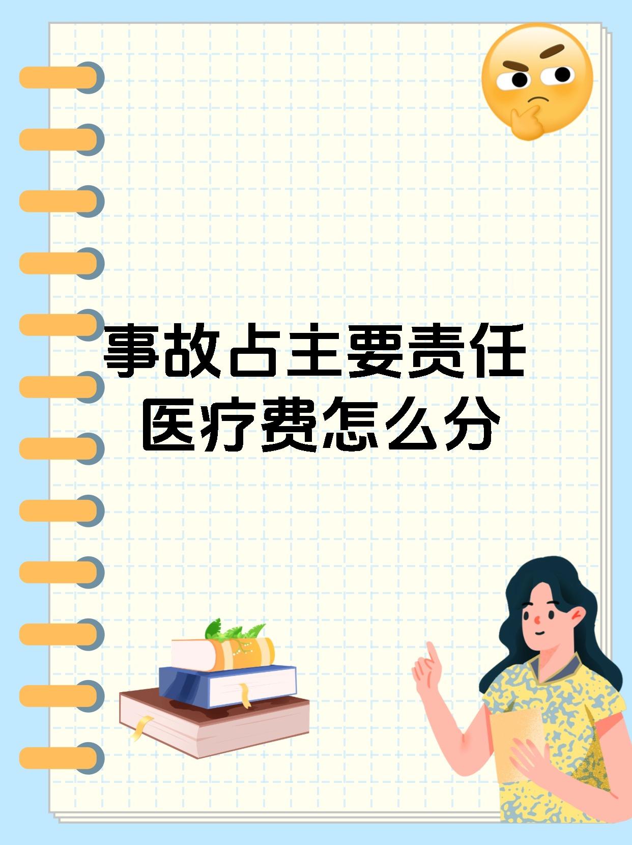 事故占主要责任医疗费怎么分