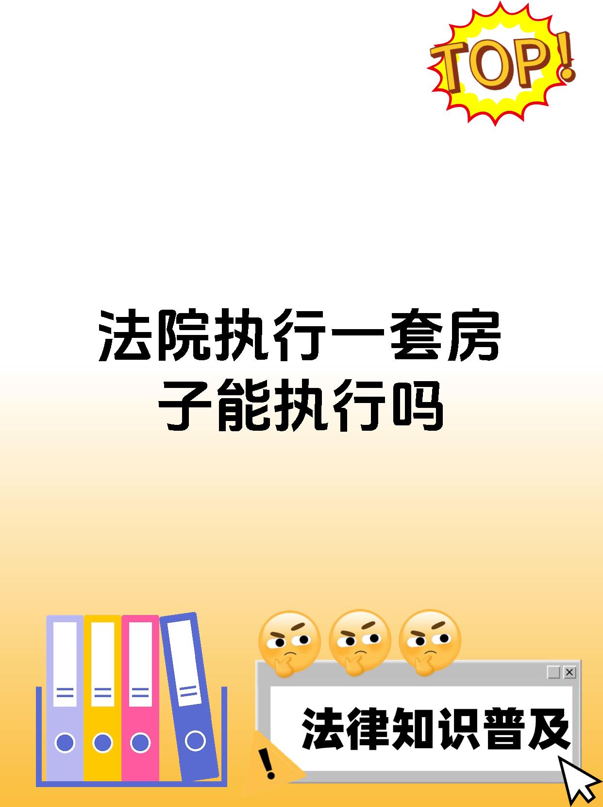 法院执行一套房子能执行吗
