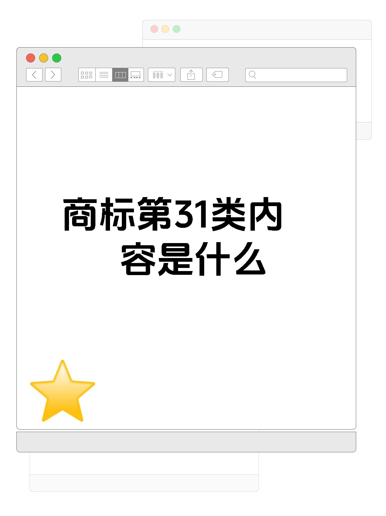 商标第31类内容是什么