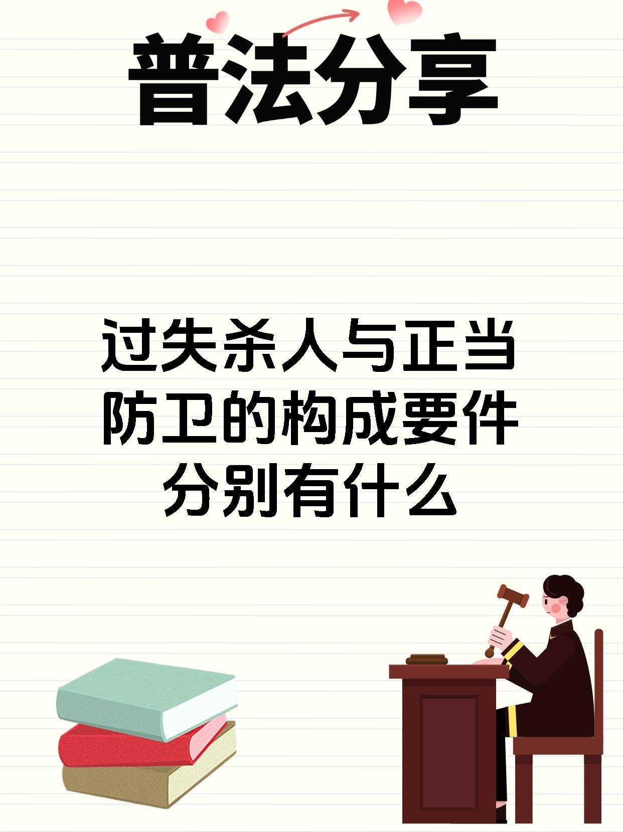 过失杀人与正当防卫的构成要件分别有什么