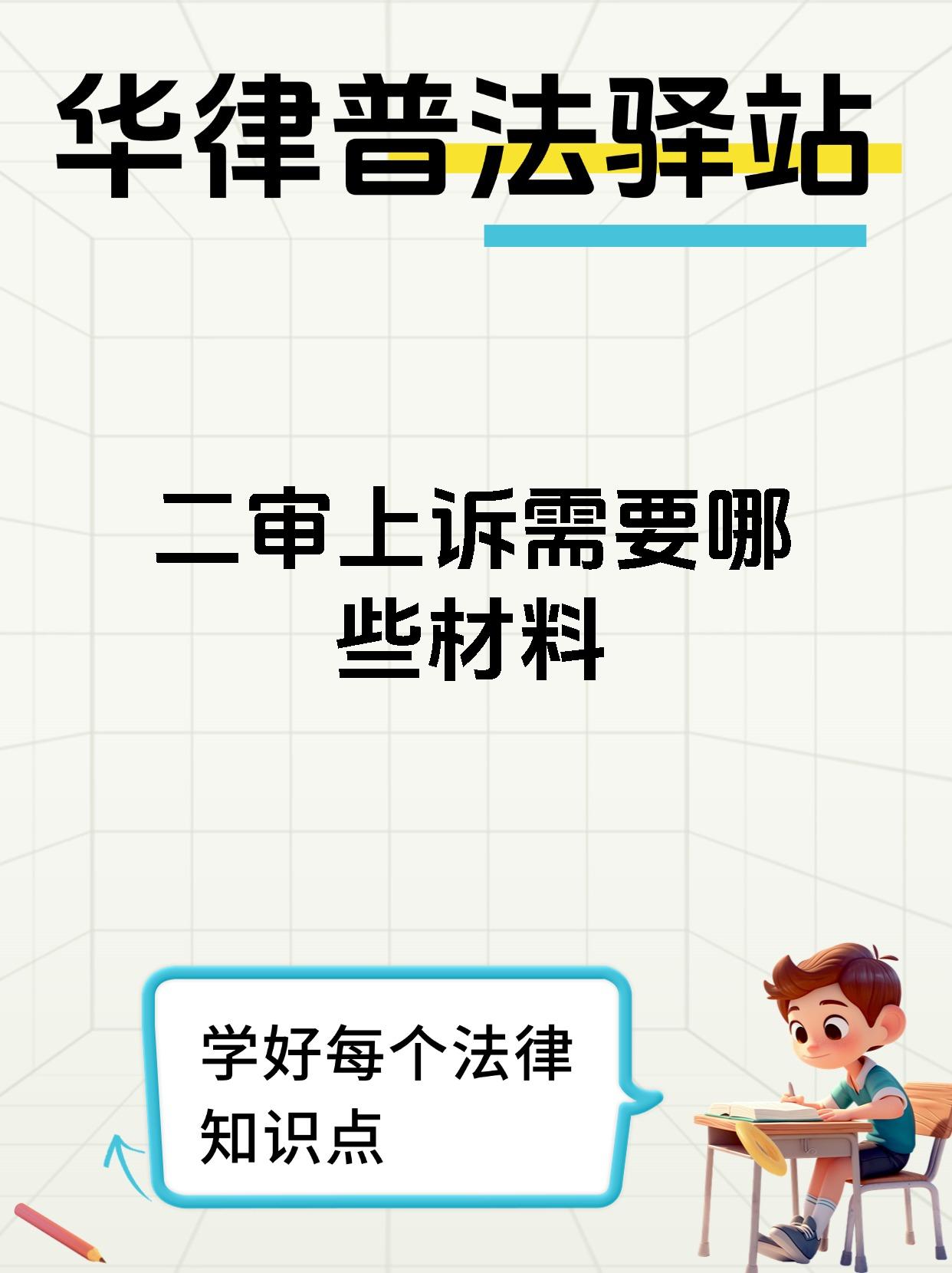 二审上诉需要哪些材料