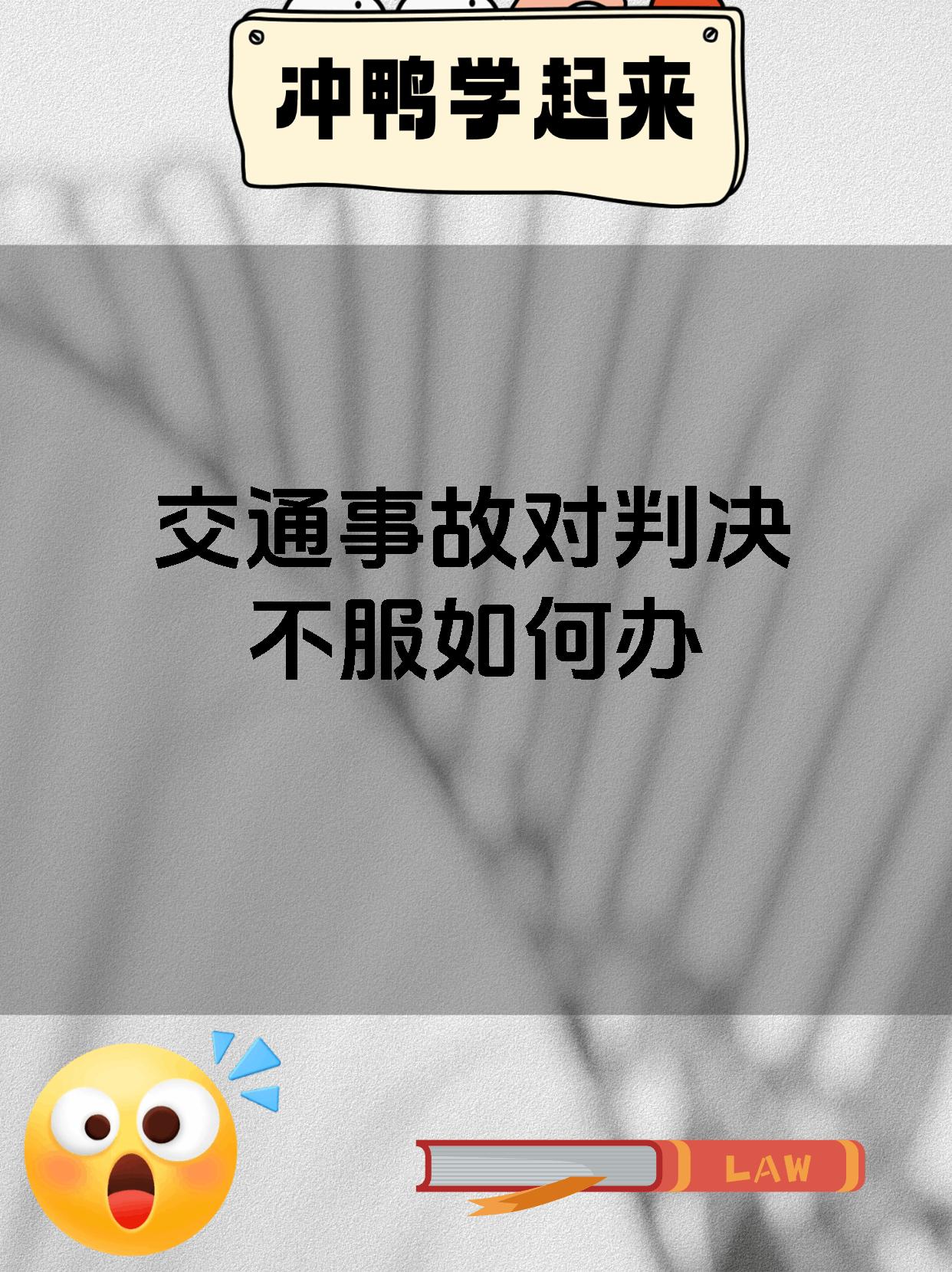 交通事故对判决不服如何办