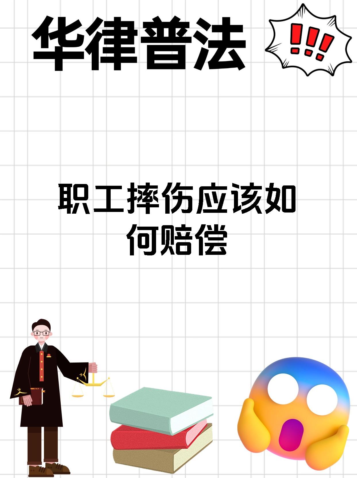 职工摔伤应该如何赔偿