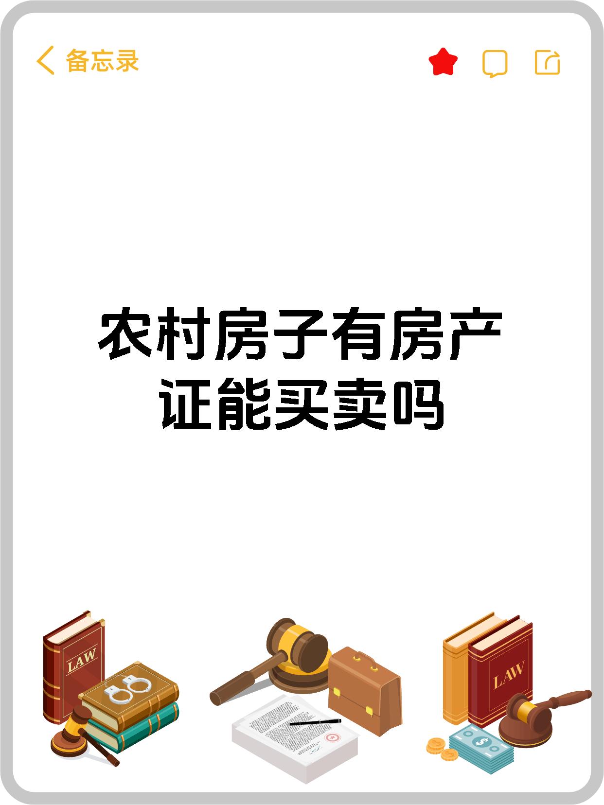 农村房子有房产证能买卖吗