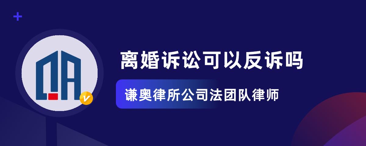 離婚訴訟可以反訴嗎