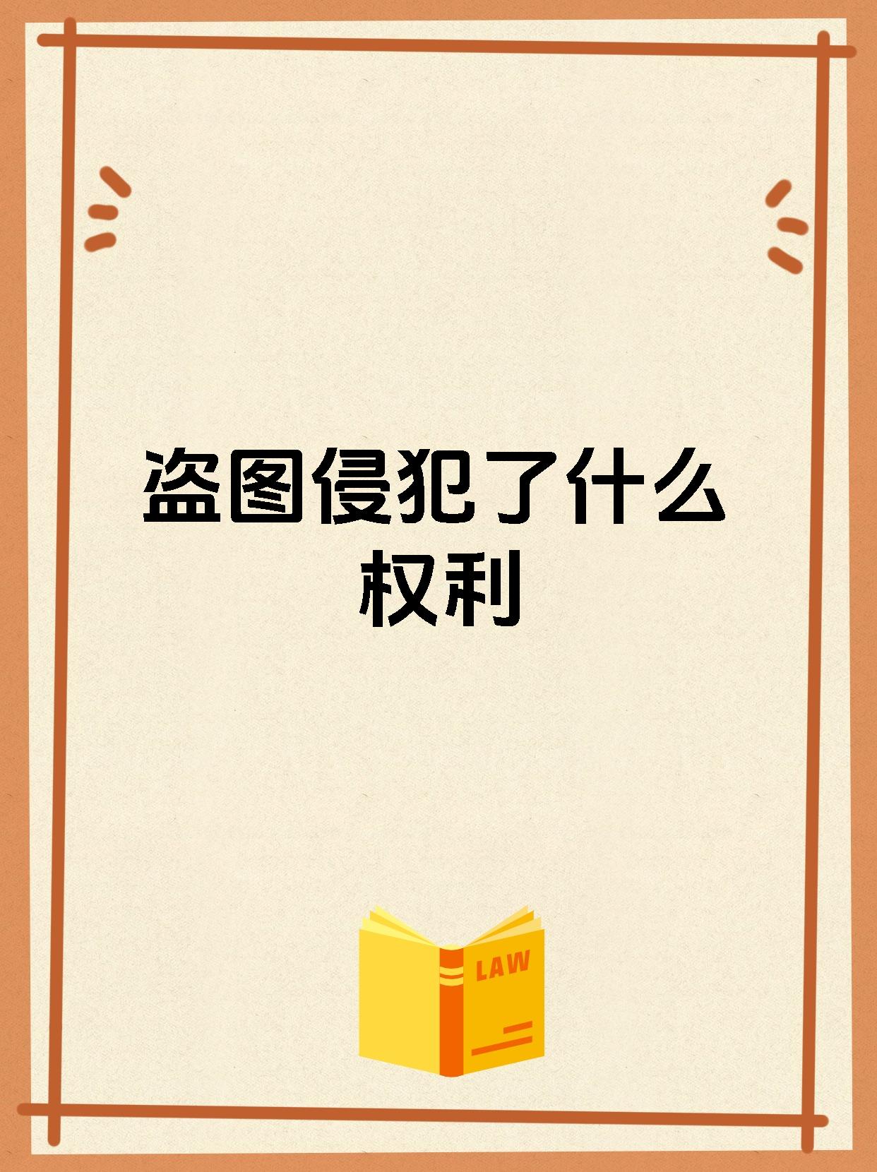 盗图侵犯了什么权利
